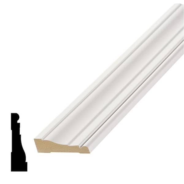 Alexandria Moulding WM 376 5/8 in. x 2-1/4 in. x 84 in. Primed MDF Casing