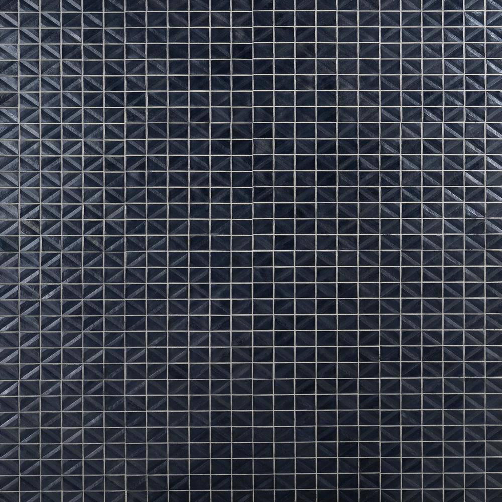 Osiris Polished Blue Diamond Glass Mosaic Wall Tile
