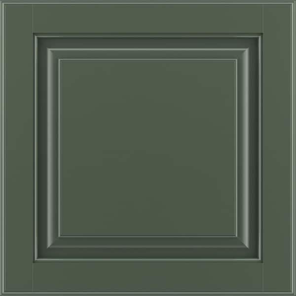 American Woodmark Portola 11 9/16-in. W x 3/4-in. D x 11 1/2-in. H in Painted Sage Cabinet Door Sample