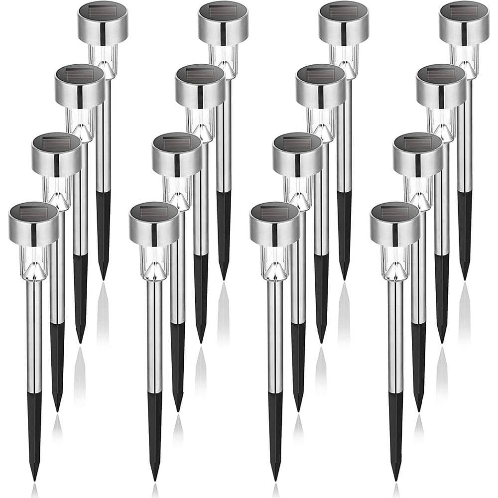 16 Pack Solar Path Lights Outdoor, Solar Lights Outdoor Waterproof