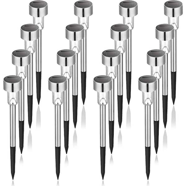 Unbranded 16 Pack Solar Path Lights Outdoor, Solar Lights Outdoor Waterproof