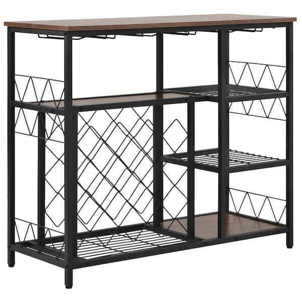 Unbranded Eloisa Brown Kitchen Island with Freestanding