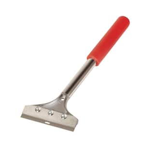 4 in. Wide Floor and Wall Scraper and Stripper with 12 in. Handle plus Angled Head