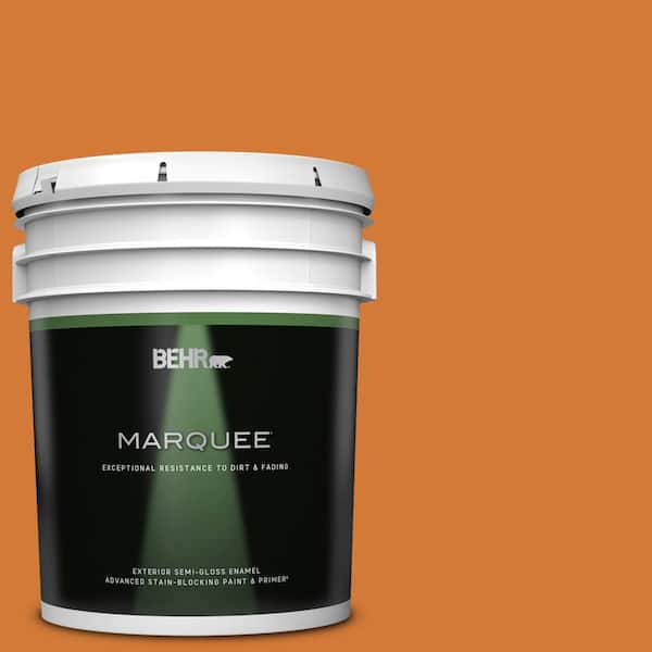 BEHR MARQUEE 5 gal. #T17-19 Fired Up Semi-Gloss Enamel Exterior Paint & Primer