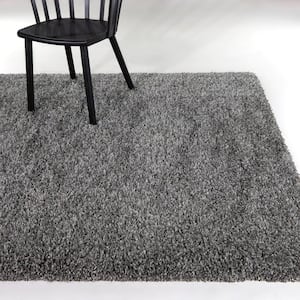 Kenna Grey 8 ft. x 10 ft. Solid Color Area Rug