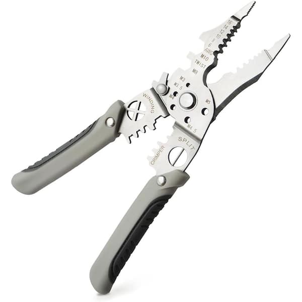 Multi-Function Wire Stripper Tool Electrical, 9-in-1 Wire Cutter and Wire Crimping Tool