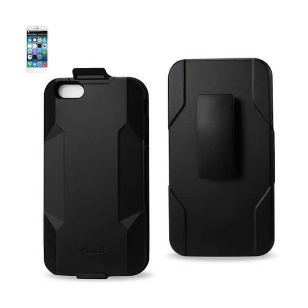 REIKO iPhone 6 Plus 3-in-1 Hybrid Heavy-Duty Holster Combo Case in Black