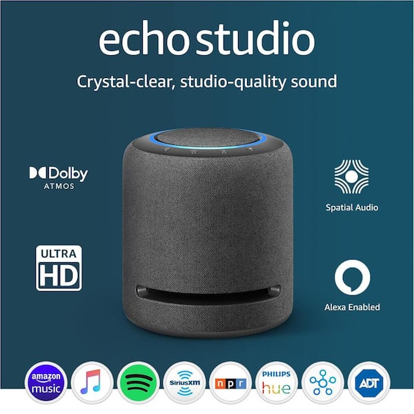 Amazon Echo Studio Smart Speaker with Alexa in Charcoal B07G9Y3ZMC