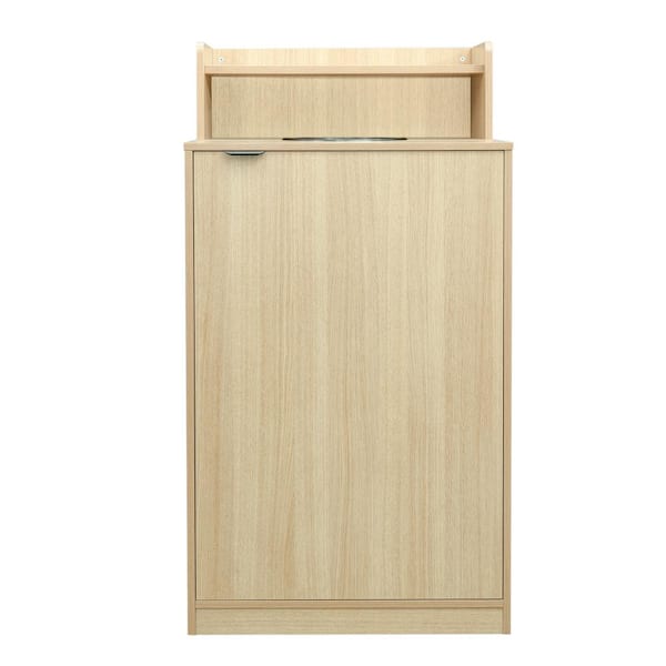 Carnegy Avenue Commercial 32 gal. Oak Indoor Trash Receptacle