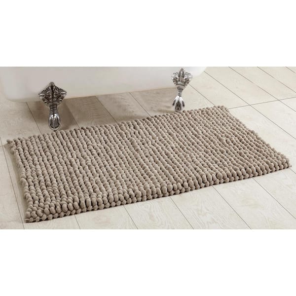 Better Trends Noodle Collection Sand 27 in. x 45 in. 100% Micro Polyester Bath Rug