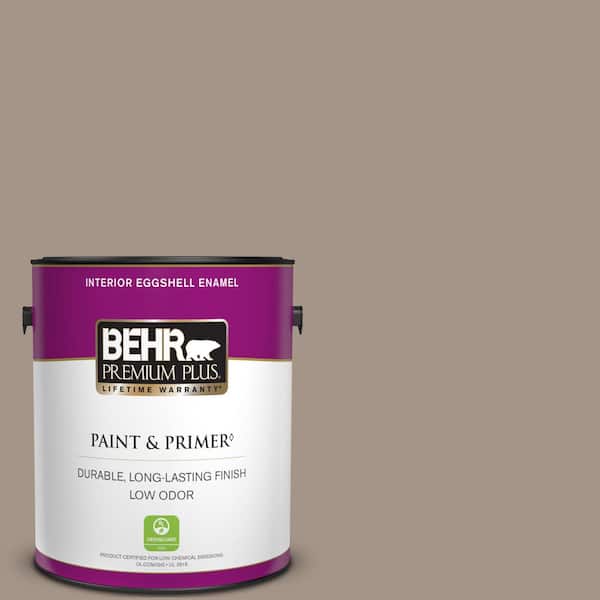 BEHR PREMIUM PLUS 1 gal. Home Decorators Collection #HDC-NT-04A Clay Eggshell Enamel Low Odor Interior Paint & Primer
