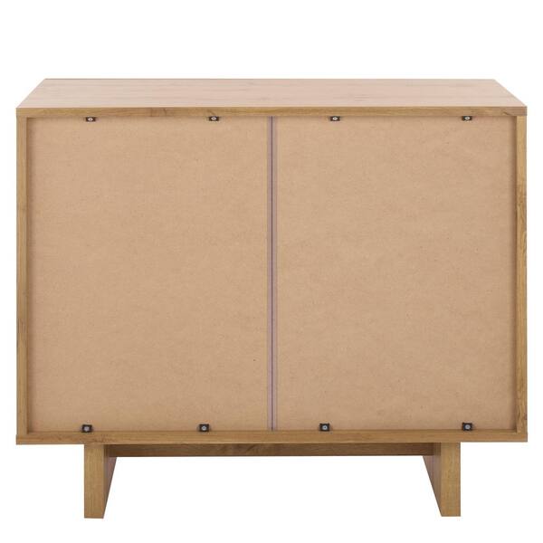 SAFAVIEH Quaid Oak/Brass 1-Drawer Nightstand NST3104C - The Home Depot