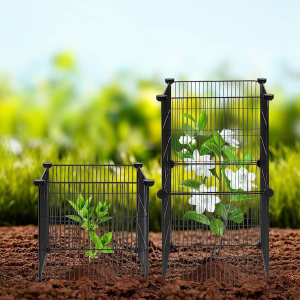 VEVOR 5-Pack Plant Protector from Animals 15.35 in. x 15.35 in. Chicken  Wire Plant Protector Plant Cages, 20-Pieces Metal Mesh QBWZCL14YCHSHLKV6V0  - The Home Depot