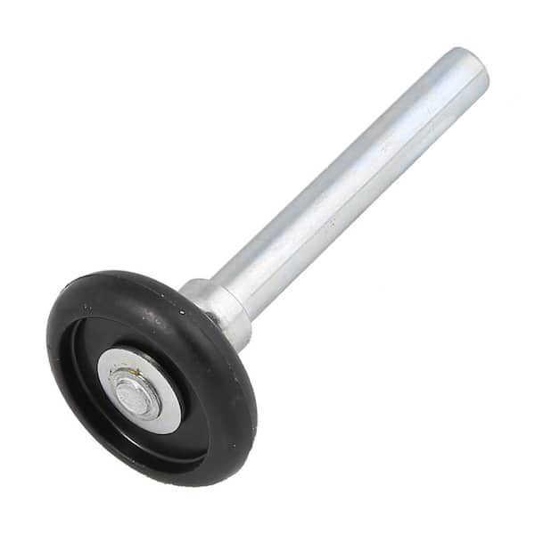 Roller 2 in. Nylon Lifetime Black Tire Short Steel Stem