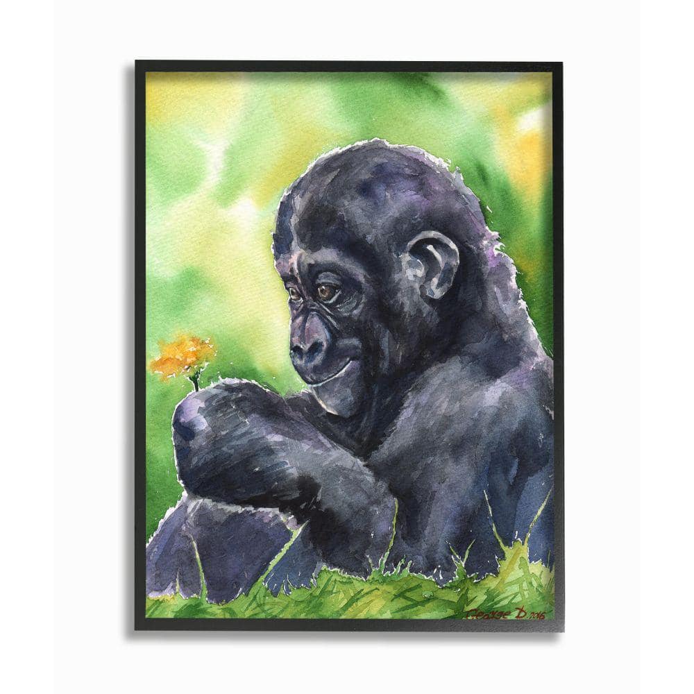 Baby Gorilla 16x20 original oil painting