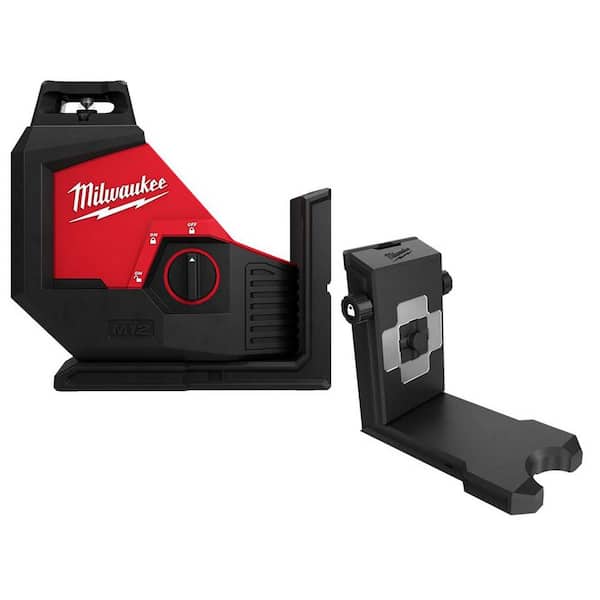 Milwaukee M12 12-Volt Cordless Green 125 ft. 360-Degree Single Plane Laser Level (Tool Only) with 360° Quick Connect Laser Mount