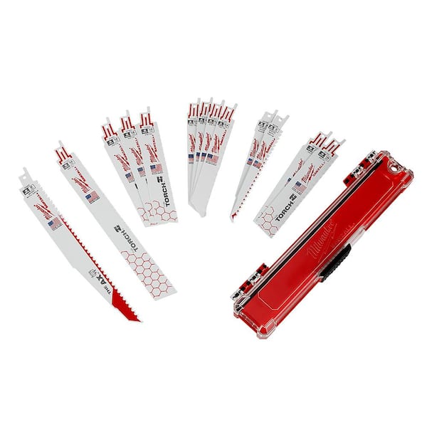 SAWZALL Demolition Wood and Metal Cutting Reciprocating Saw Blade Set with 5-Pack of Metal Cutting Blades (18 Piece) SAWZALL Demolition Wood and Metal Cutting Reciprocating Saw Blade Set with 5-Pack of Metal Cutting Blades (18 Piece)