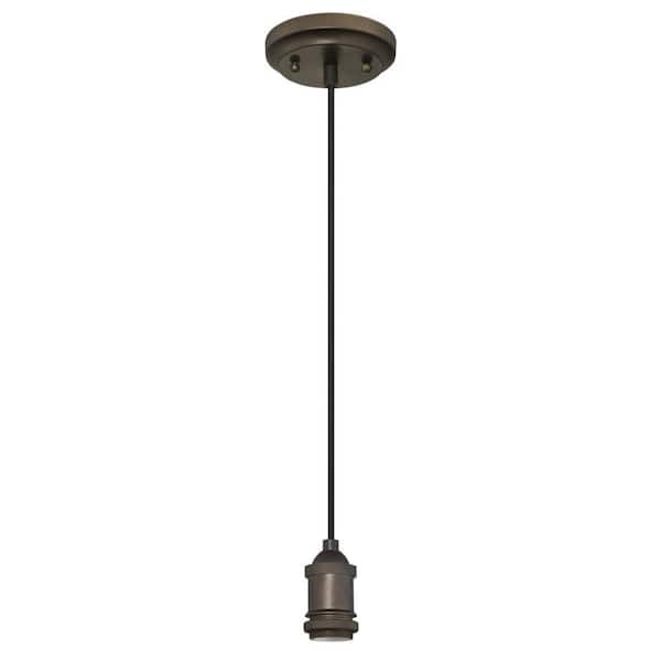 1-Light Oil Rubbed Bronze Adjustable Retro Mini Pendant