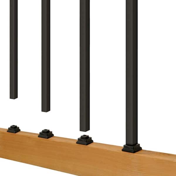 Black Estate Designer Horizontal Plastic Baluster Connector (20-Pack)