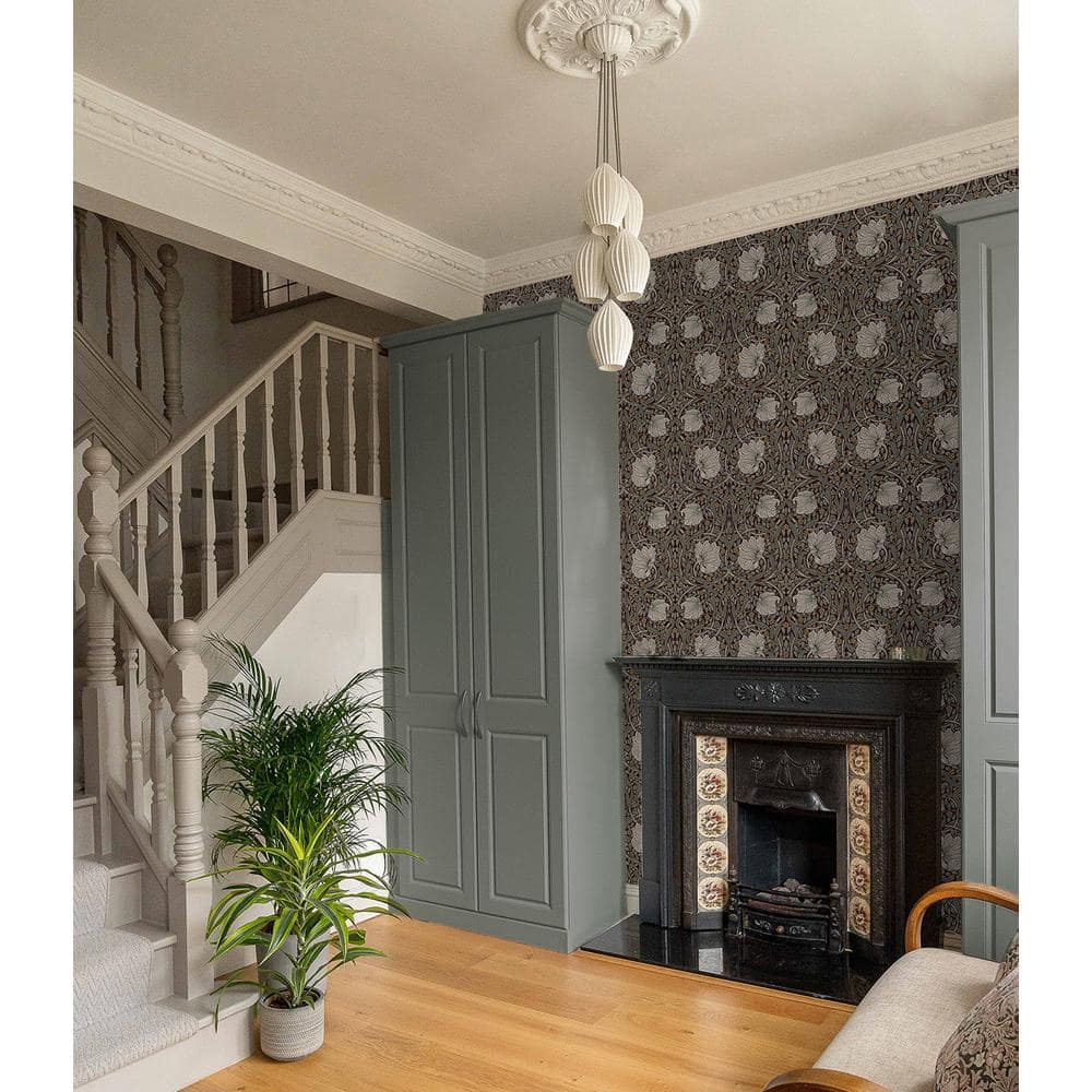 Auburn & Eucalyptus Floral Peel and Stick Wallpaper