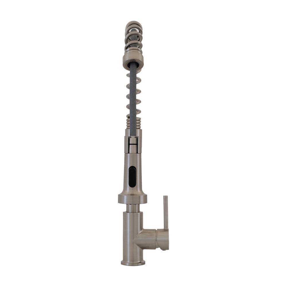 Brushed Nickel Pull Down Kitchen Faucet with Ceramic Disc Valve