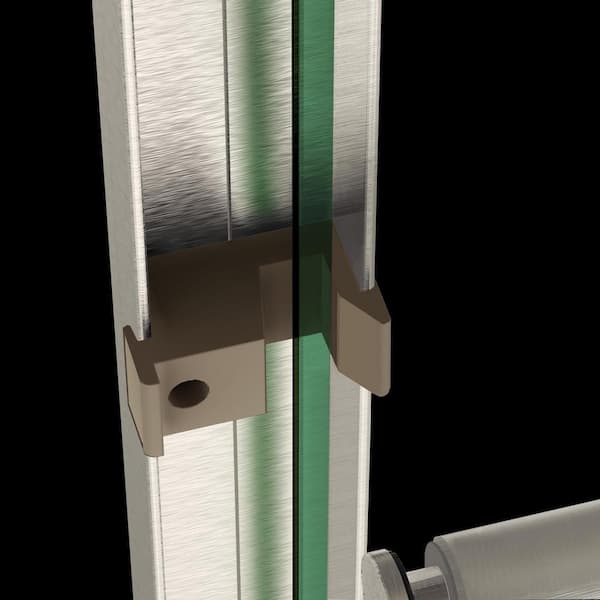 36.7 in. W x 71.8 in. H Pivot Frameless Corner Shower Enclosure in Chrome(Base Not included)