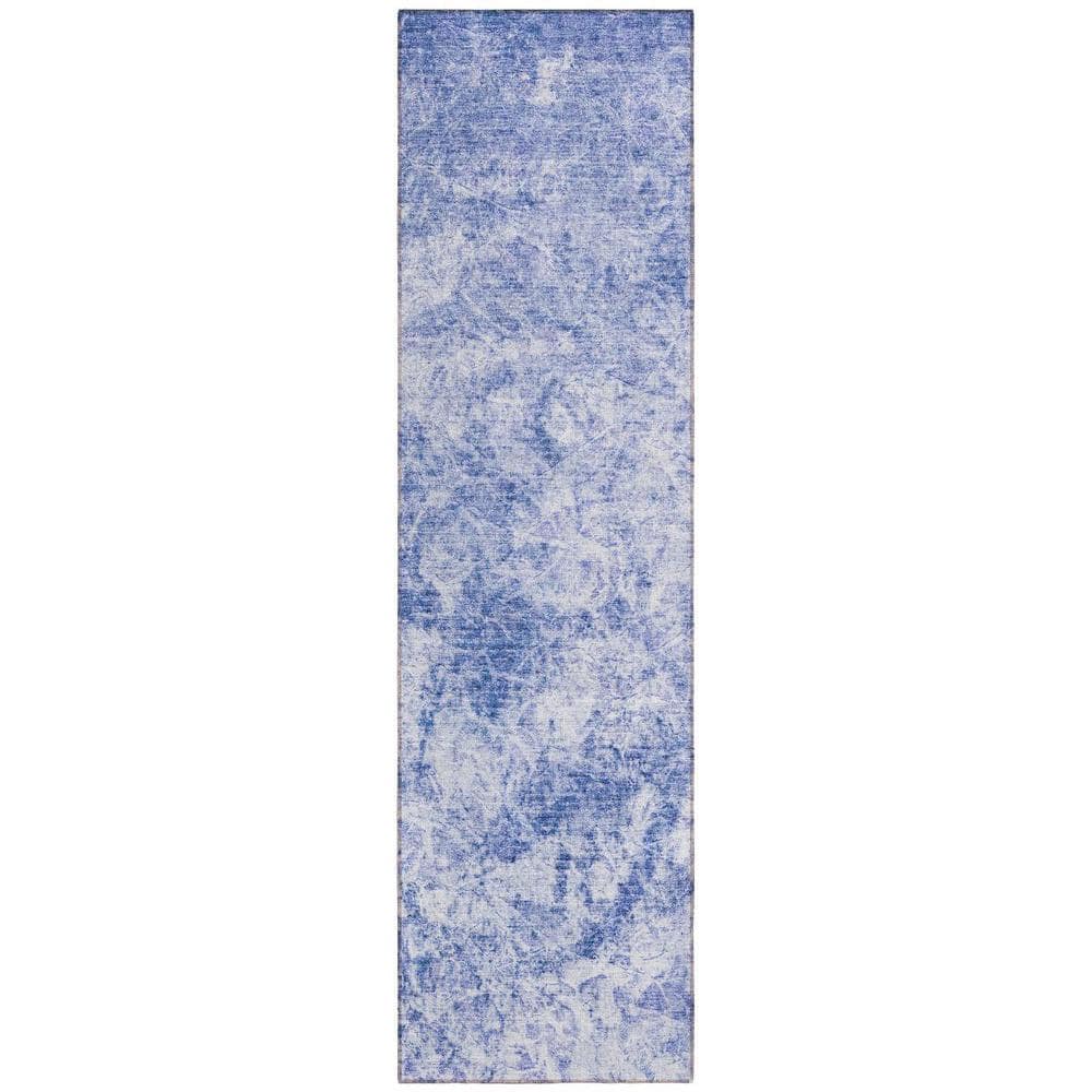 Blue 2 ft. x 8 ft. Woven Abstract Runner Indoor/Outdoor Area Rug price history on PriceWatchPro