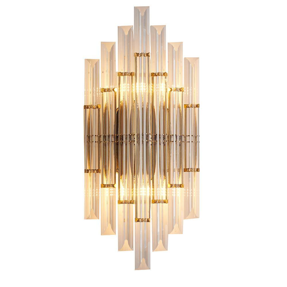 Gold Dimmable Direct Wired Electric Wall Sconce