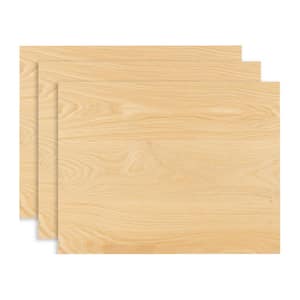 3/4 in. x 16 in. x 20 in. Edge-Glued Oak Hardwood Boards (3-Pack)