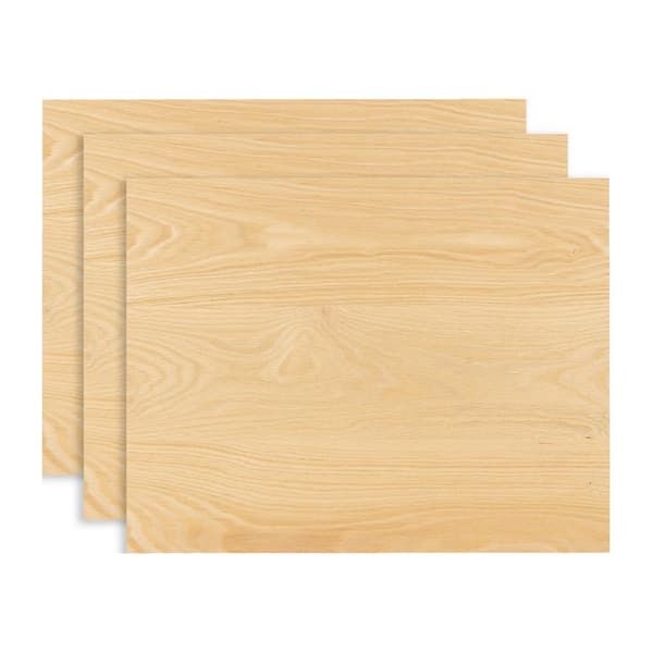 Walnut Hollow 3/4 in. x 16 in. x 20 in. Edge-Glued Oak Hardwood Boards (3-Pack)