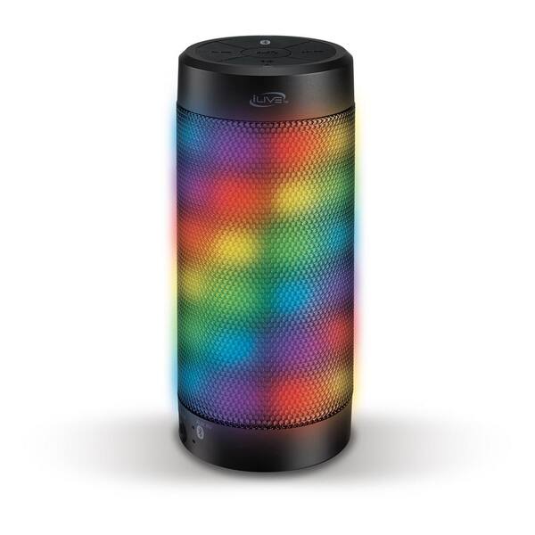 iLive Portable Bluetooth Color Changing LED Speaker