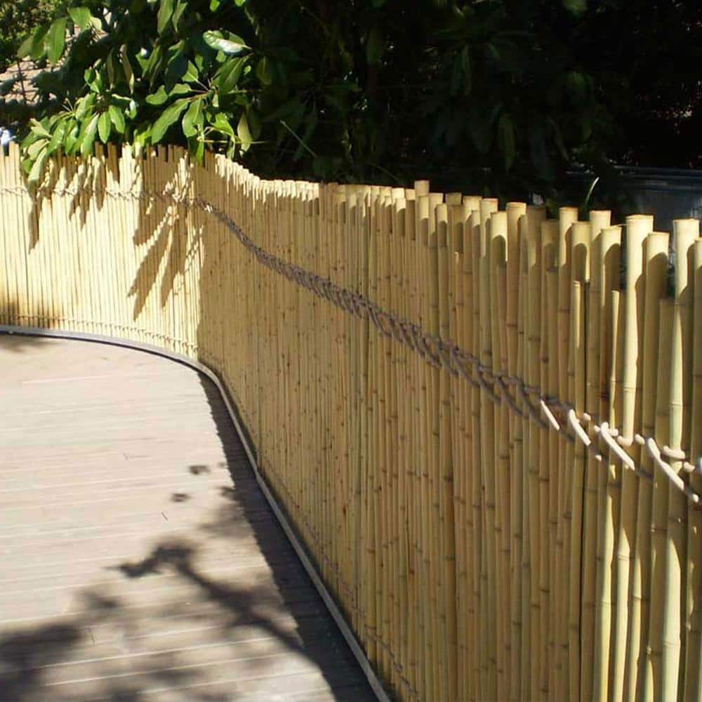 Tam Vong Solid Bamboo Poles for Structural Support, 72" Length (Set of 6)