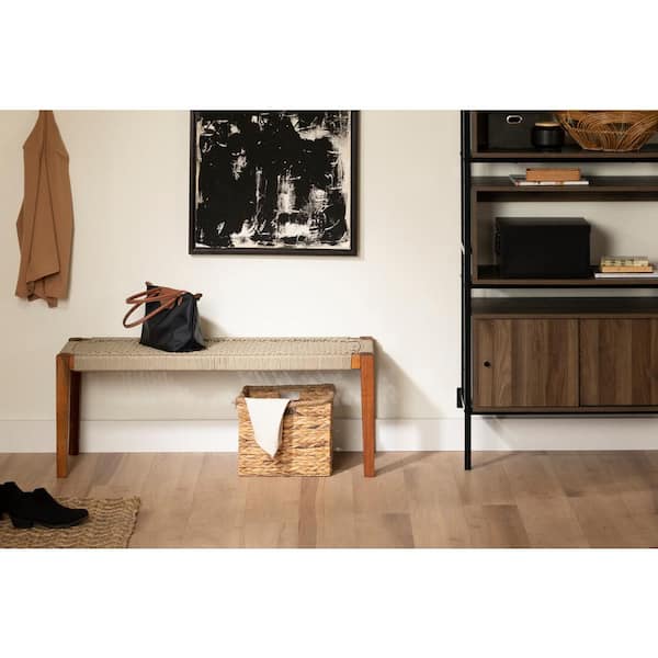 South Shore Balka Beige and Natural 47.25 in. Bench