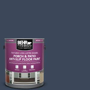 BEHR PREMIUM 1 gal. #M500-7 Very Navy Textured Low-Lustre Enamel  Interior/Exterior Porch and Patio Anti-Slip Floor Paint 623001 - The Home  Depot