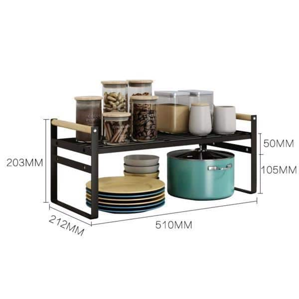 2 Tier Under Sink Organizer Storage Bins Boxes &Amp; Other Expandable Shelf  Spice Cabinet Racks For Plates Shoe - Buy 2 Tier Under Sink Organizer  Storage Bins Boxes &Amp; Other Expandable Shelf