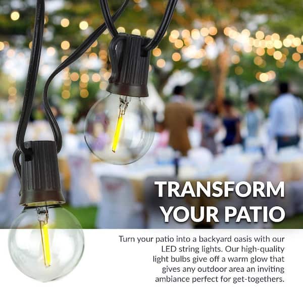 Party Led Outdoor String Lights, Commercial Outdoor String Lights Home Depot