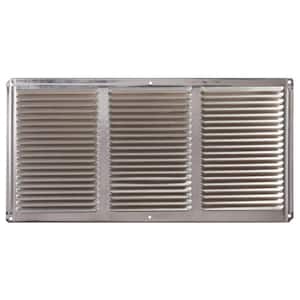 16 in. x 8 in. Aluminum Under Eave Soffit Vent in Mill
