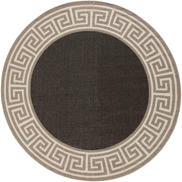 Artistic Weavers Bishorn Navy 7 ft. x 7 ft. Round Indoor/Outdoor Area Rug