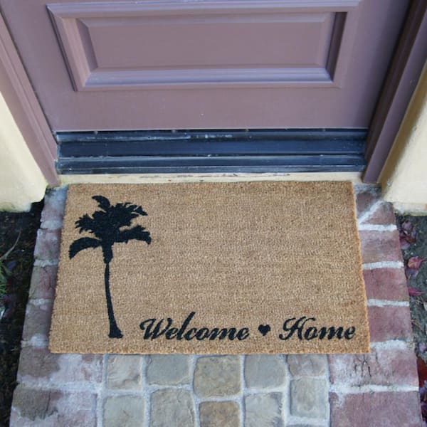 Rubber-Cal Chillin by the Shore 18 in. X 30 in. Beach Welcome Mat  10-111-011 - The Home Depot