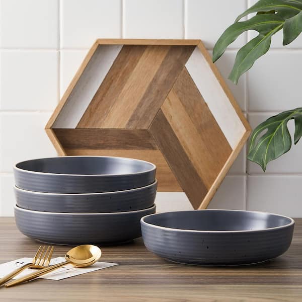 LAUREN MANGOOGIAN チャコール グレー 定価86900円 STONE LAIN Lauren 32-Piece Charcoal Stoneware Dinnerware Set
