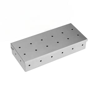 8.75 in. x 3.75 in. x 1.625 in. Stainless Steel Wood Chip Smoker Box for Gas Grilling