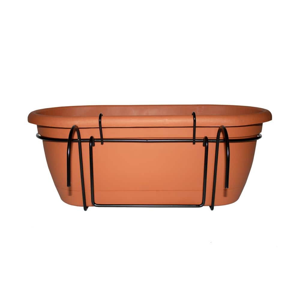 Lucca Terracotta Rectangular Window Box with Self-Watering Basin