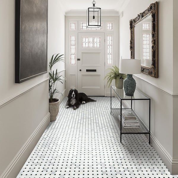 MSI Greecian White Riptide Octagon 12 in. x 12 in. x 0.38 in