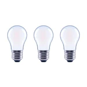 60-Watt Equivalent A15 Dimmable Frosted Glass Filament LED Vintage Edison Light Bulb Bright White (3-Pack)