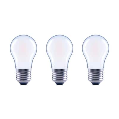 40-Watt Equivalent A15 Dimmable ENERGY STAR Frosted Glass Decorative Filament Vintage LED Light Bulb Daylight (3-Pack)
