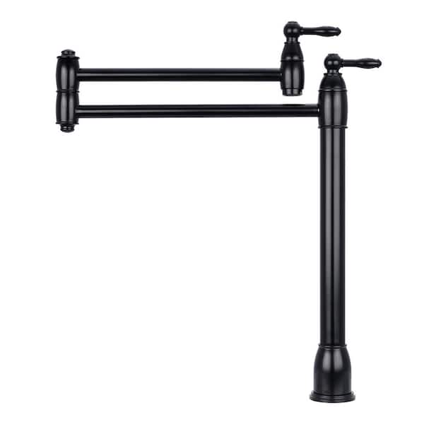 Akicon Deck Mounted Pot Filler in Matte Black