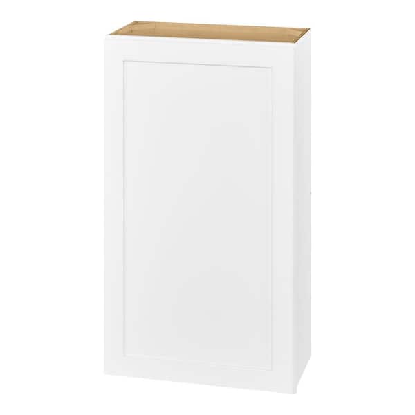 Hampton Bay Avondale 24 in. W x 12 in. D x 42 in. H Ready to Assemble Plywood Shaker Wall Kitchen Cabinet in Alpine White