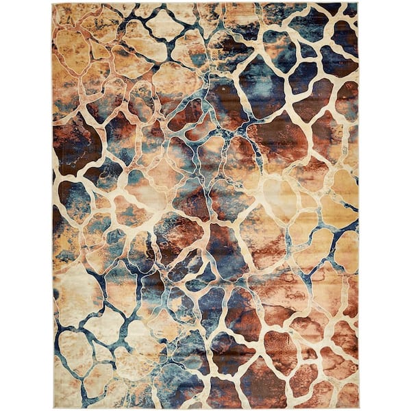 Unique Loom Mystic Fitz Roy Beige 9' 0 x 12' 0 Area Rug
