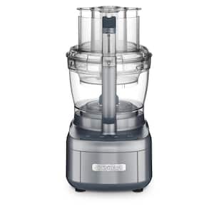 Elemental 13-Cup 3-Speed Gunmetal Gray Food Processor and Dicing Kit