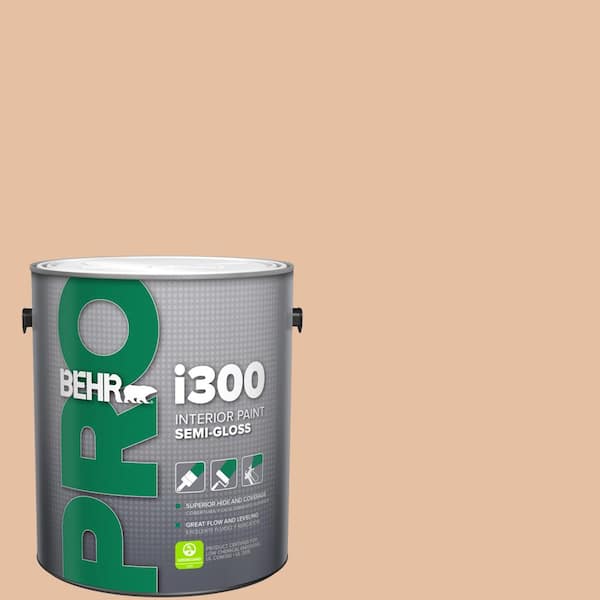 BEHR PRO 1 gal. #BIC-01 Fabulous Fawn Semi-Gloss Interior Paint